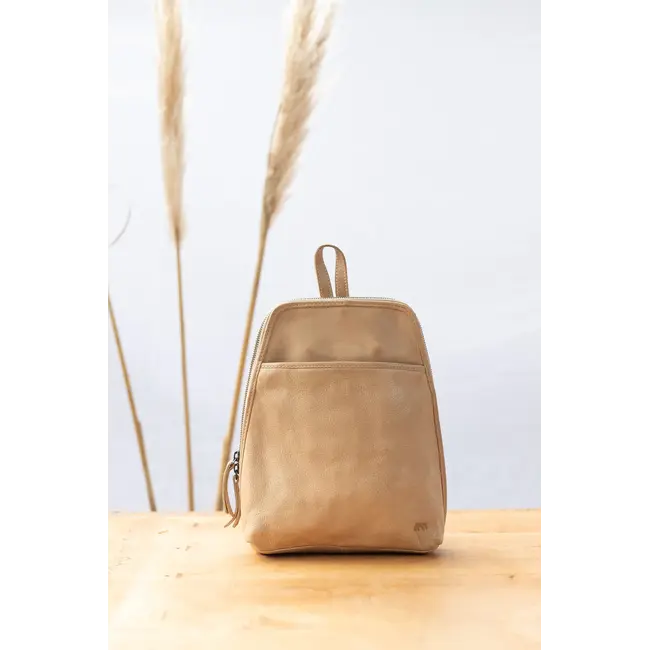 Bear Design Rugzak 'Iris' Baltic Beige - Cow Lavato Collectie