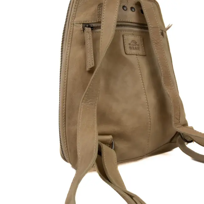 Bear Design Rugzak 'Iris' Baltic Beige - Cow Lavato Collectie