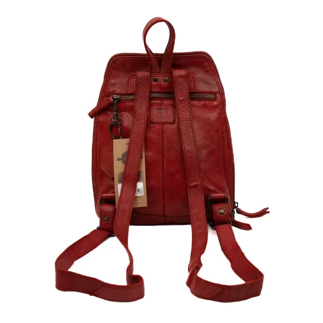 Bear Design Rugzak 'Iris' Rood - Cow Lavato Collectie