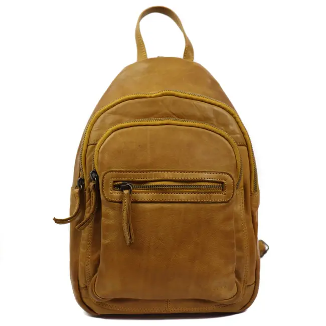 Bear Design Rugzakje 'Joy' - Geel - Cow Lavato Collectie