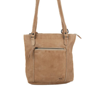 Bear Design 2 in 1 Rugzak/Schoudertas 'Sandy'  Baltic Beige - Cow Lavato Collectie