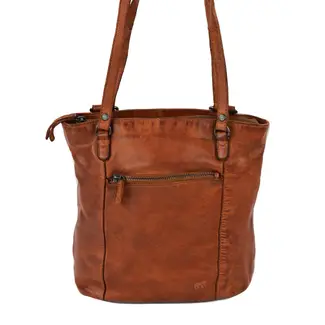 Bear Design 2 in 1 Rugzak/Schoudertas 'Sandy'  Cognac - Cow Lavato Collectie