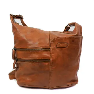 Bear Design Schoudertas 'Frieda' Cognac Cow Lavato Collectie