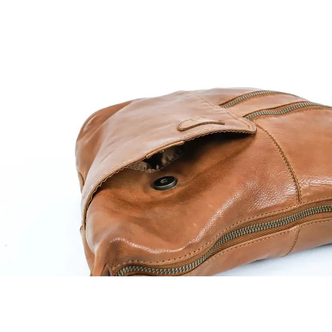 Bear Design  Schoudertas 'Frieda' Cognac Cow Lavato Collectie