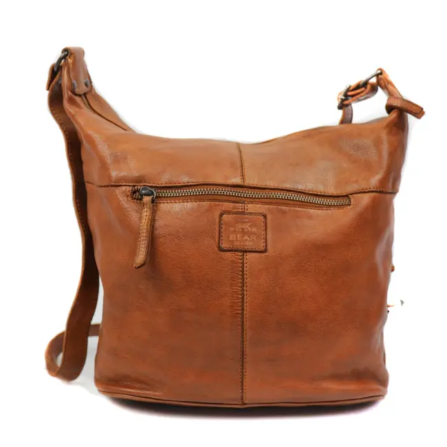 Bear Design  Schoudertas 'Frieda' Cognac Cow Lavato Collectie