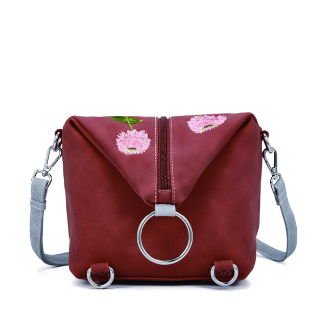 Hi-di-Hi 'Wildflower' 4-in-1 tas - Red