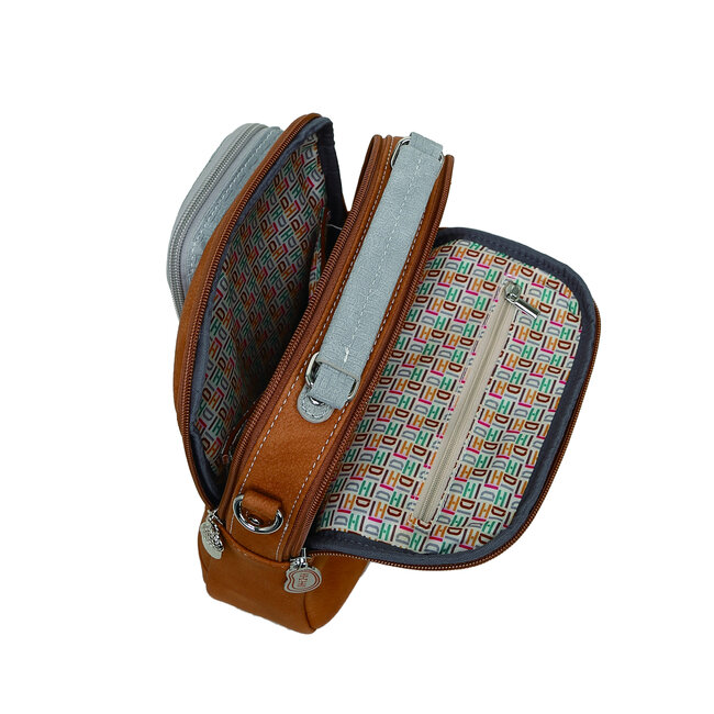 Hi-di-Hi 'Little Climber' Crossbody Bag Orange/L.Grey LCL04