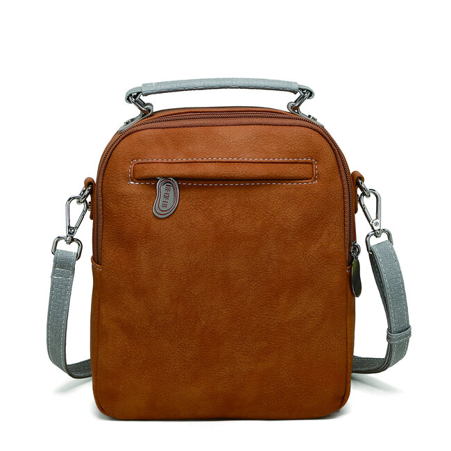 Hi-di-Hi 'Little Climber' Crossbody Bag Orange/L.Grey LCL04