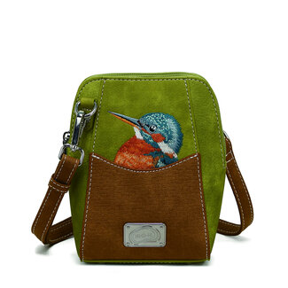 Hi-di-Hi 'Little Paradise' Crossbody Bag L.Green/Cognac LP15