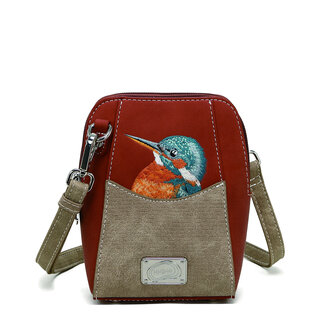 Hi-di-Hi 'Little Paradise' Crossbody Bag Red/Beige LP13