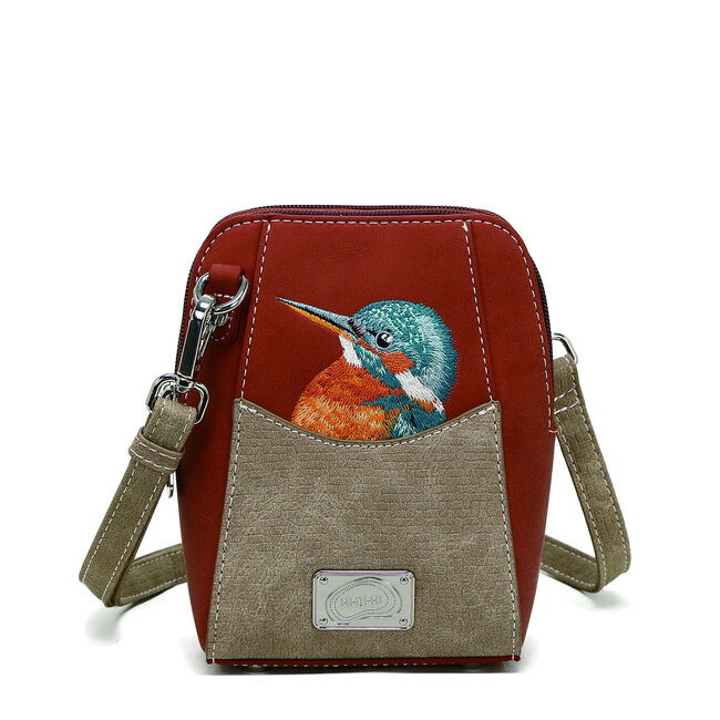 Hi-di-Hi 'Little Paradise' Crossbody Bag Red/Beige LP13