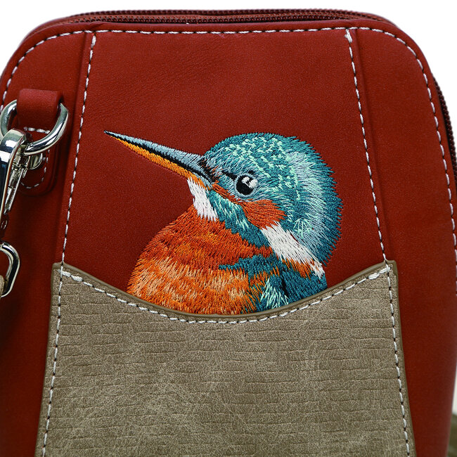 Hi-di-Hi 'Little Paradise' Crossbody Bag Red/Beige LP13