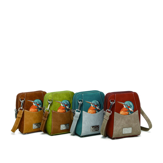 Hi-di-Hi 'Little Paradise' Crossbody Bag Red/Beige LP13