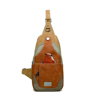 Hi-di-Hi Rugzak/Sling-bag 'Carol' Peach/Orange - CL32