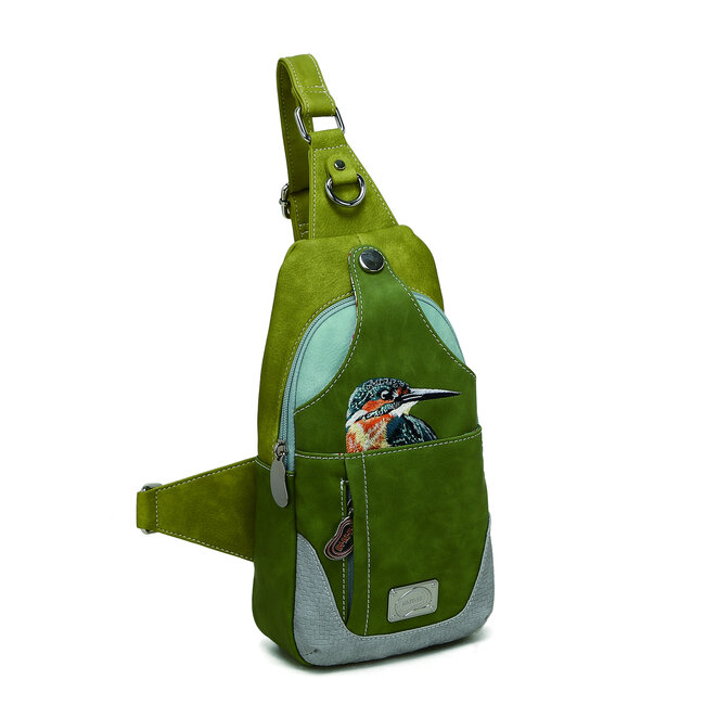 Hi-di-Hi Rugzak/Sling-bag 'Carol' L.Green/Green - CL31