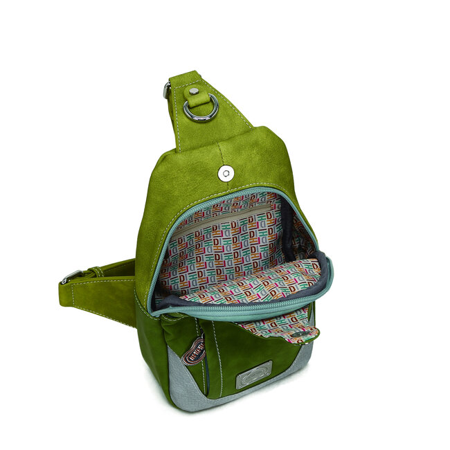 Hi-di-Hi Rugzak/Sling-bag 'Carol' L.Green/Green - CL31