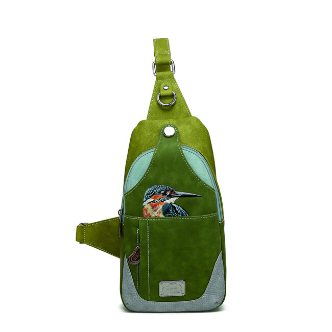 Hi-di-Hi Rugzak/Sling-bag 'Carol' L.Green/Green - CL31