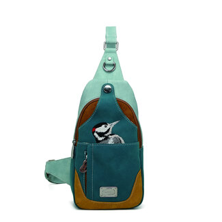 Hi-di-Hi Rugzak/Sling-bag 'Carol' L.Blue/Petrol - CL30