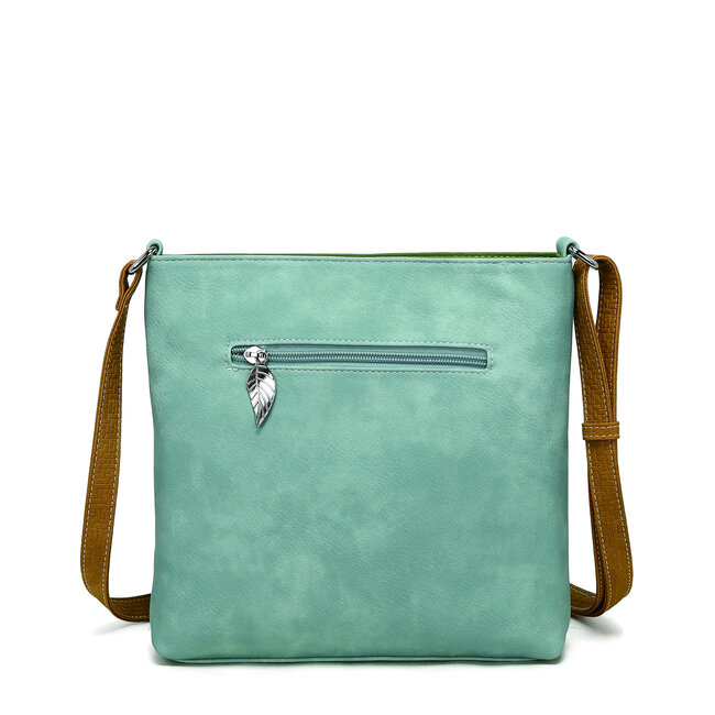 Hi-di-Hi 'Quack' Crossbody Bag L.Blue/Green/Peach QU08