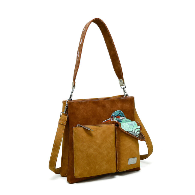 Hi-di-Hi 'King Shopper' Cognac/Peach- KS12