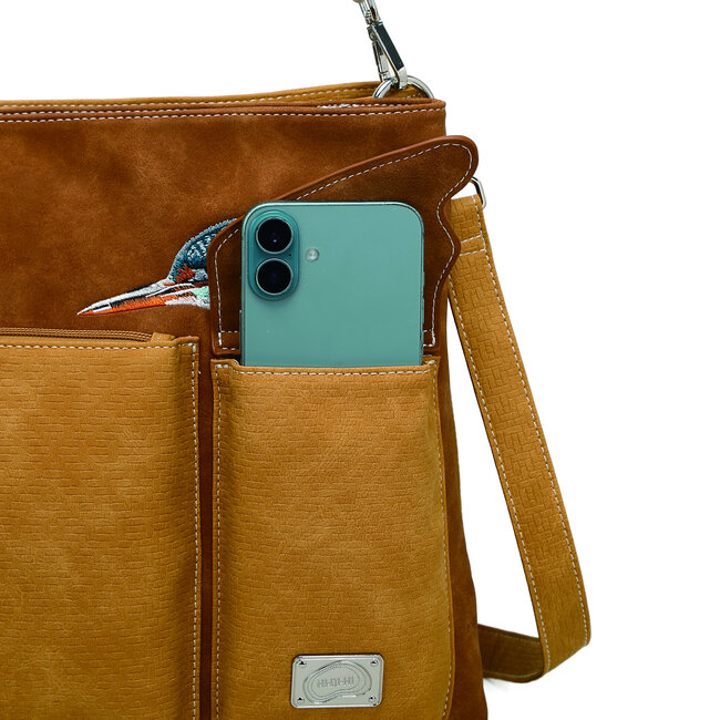 Hi-di-Hi 'King Shopper' Cognac/Peach- KS12