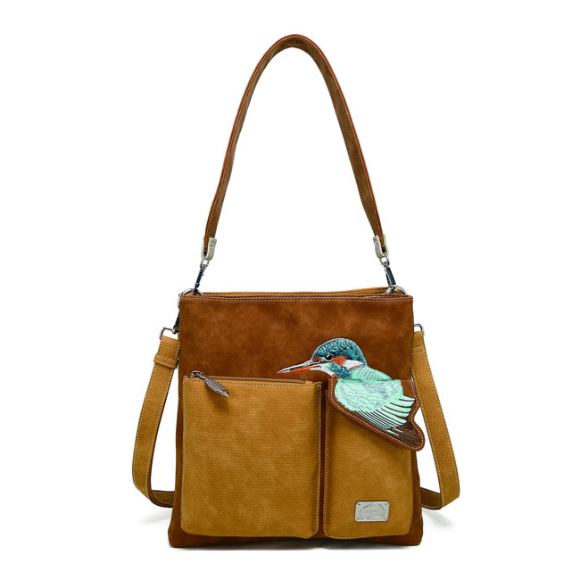 Hi-di-Hi 'King Shopper' Cognac/Peach- KS12