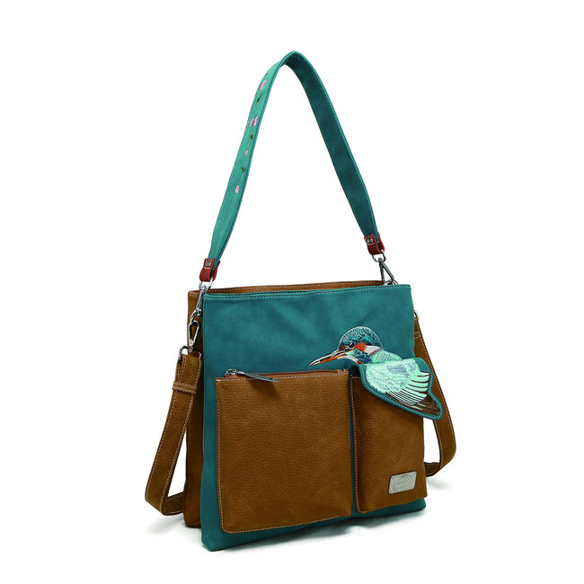 Hi-di-Hi 'King Shopper' Petrol/Cognac - KS10