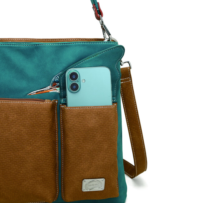 Hi-di-Hi 'King Shopper' Petrol/Cognac - KS10