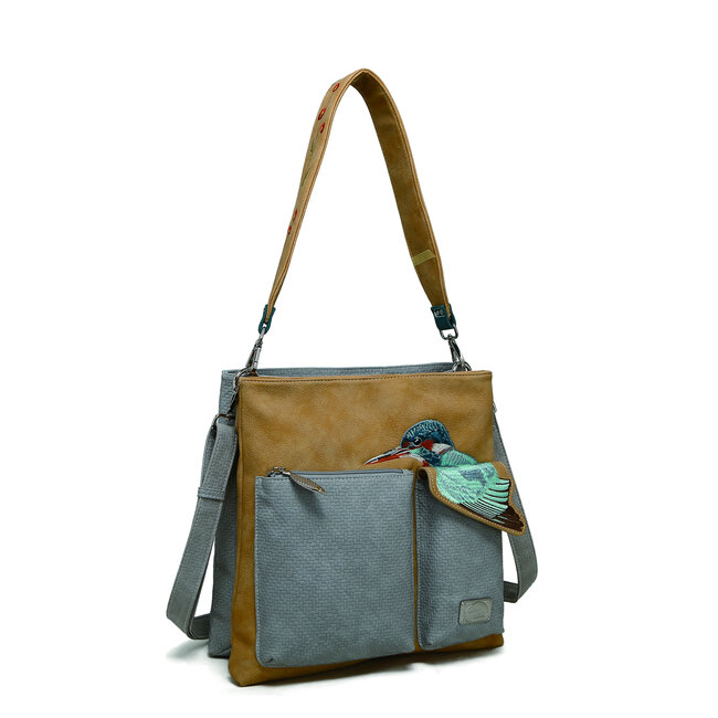 Hi-di-Hi 'King Shopper' Peach/L.Grey - KS09