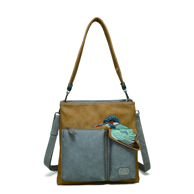 Hi-di-Hi 'King Shopper' Peach/L.Grey - KS09