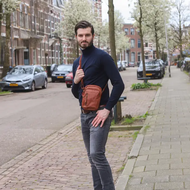 Bear Design Schoudertasje 'Karin' -  Bruin
