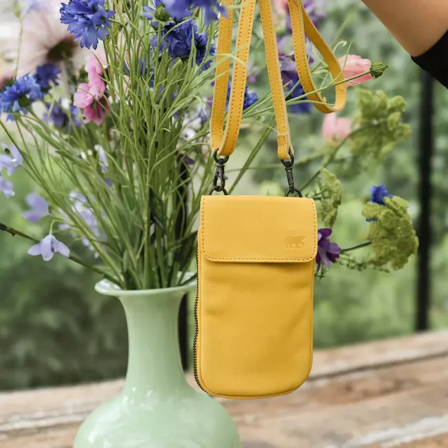 Bear Design Telefoontasje 'Romee' -  Butter Yellow