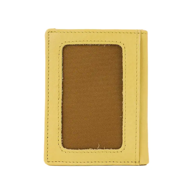 Bear Design Pasjeshouder met briefgeldvak 'Cas' Butter Yellow