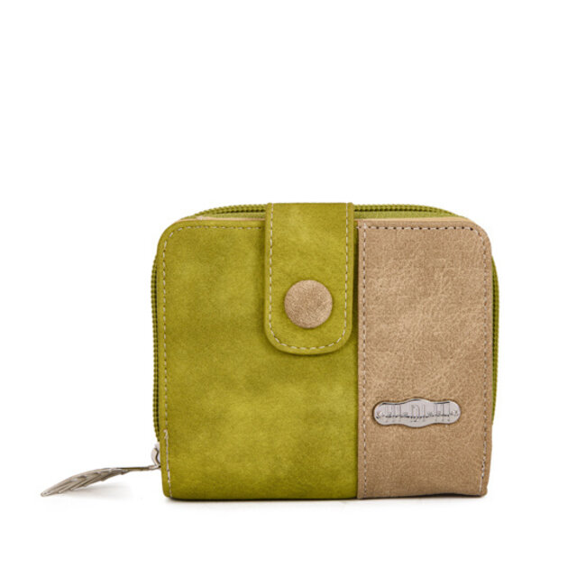 Hi-di-Hi Portemonnee 'Little Magpie' L.Green/Beige - LTM17