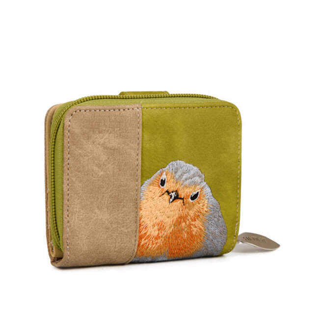 Hi-di-Hi Portemonnee 'Little Magpie' L.Green/Beige - LTM17