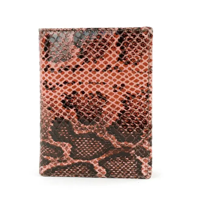 Bear Design Pasjeshouder met briefgeldvak 'Cas' Slangenprint Roze