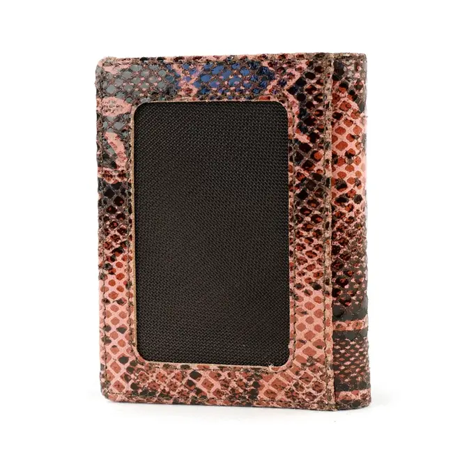 Bear Design Pasjeshouder met briefgeldvak 'Cas' Slangenprint Roze
