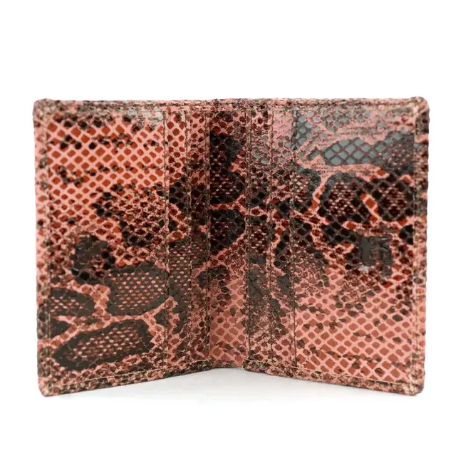 Bear Design Pasjeshouder met briefgeldvak 'Cas' Slangenprint Roze