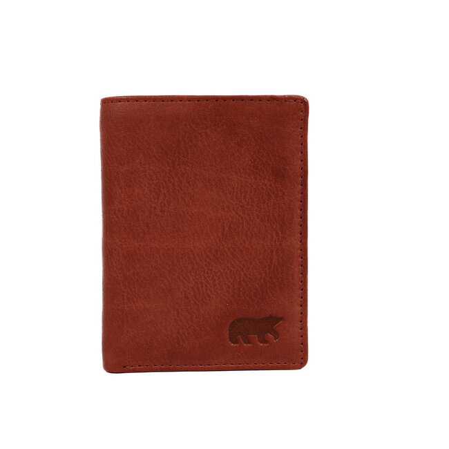 Bear Design Pasjeshouder met briefgeldvak 'Cas' Rood