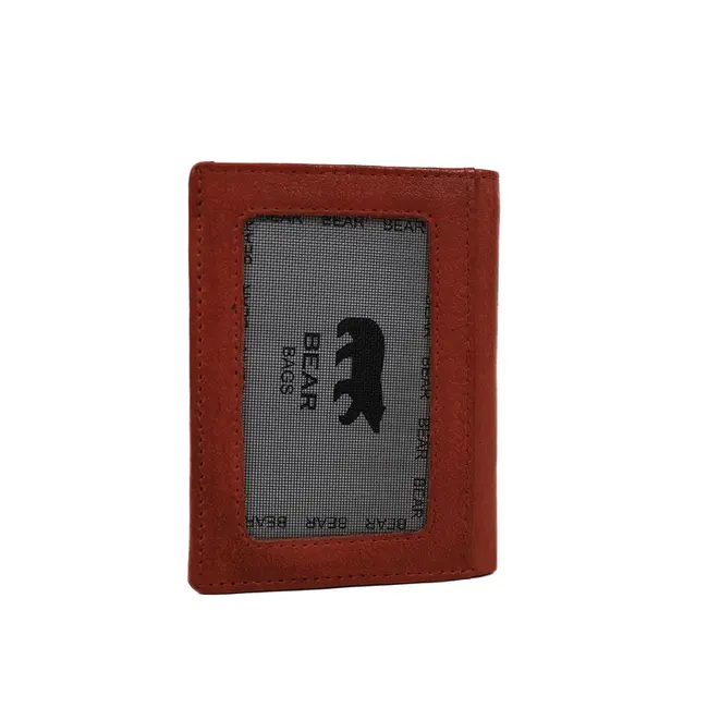 Bear Design Pasjeshouder met briefgeldvak 'Cas' Rood
