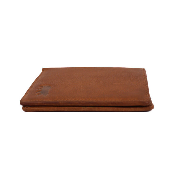 Bear Design Pasjeshouder met briefgeldvak 'Cas' Cognac