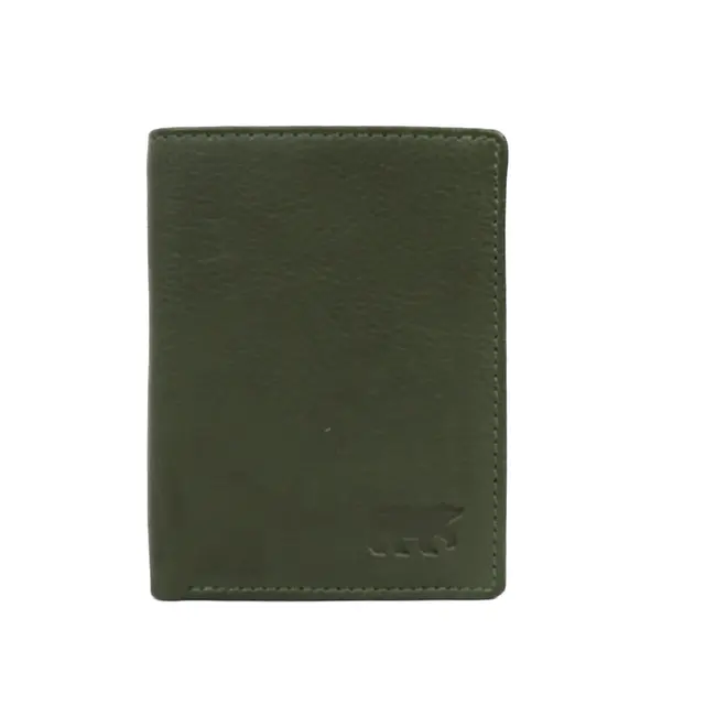 Bear Design Pasjeshouder met briefgeldvak 'Cas' Groen