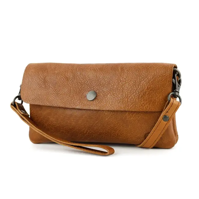 Bear Design Clutch/Mini schoudertasje 'Lydia' Cognac