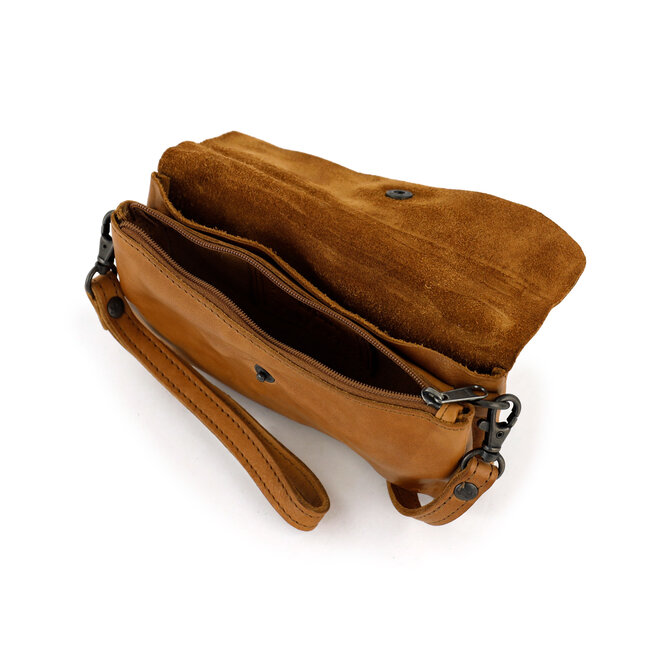 Bear Design Clutch/Mini schoudertasje 'Lydia' Taupe