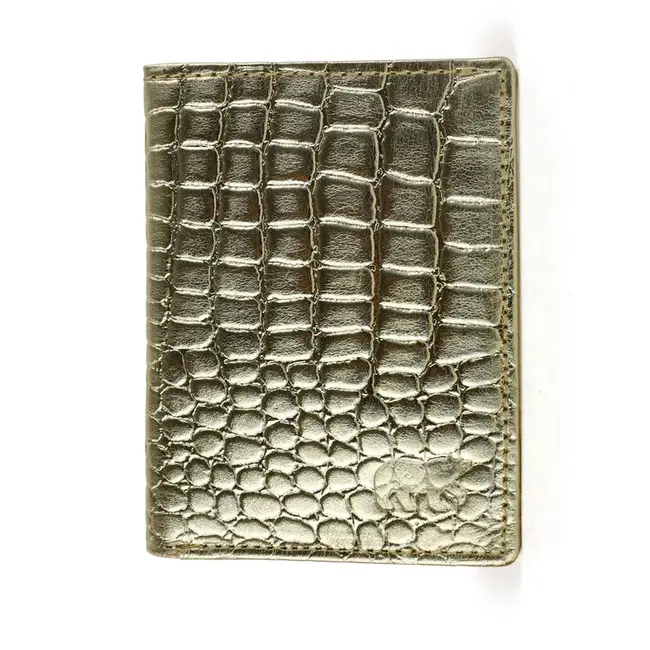 Bear Design Pasjeshouder met briefgeldvak 'Cas' Champagne Croco
