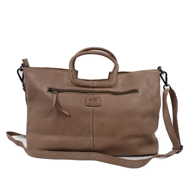 Bear Design Schouder/Handtas 'Jasmijn'  L Taupe