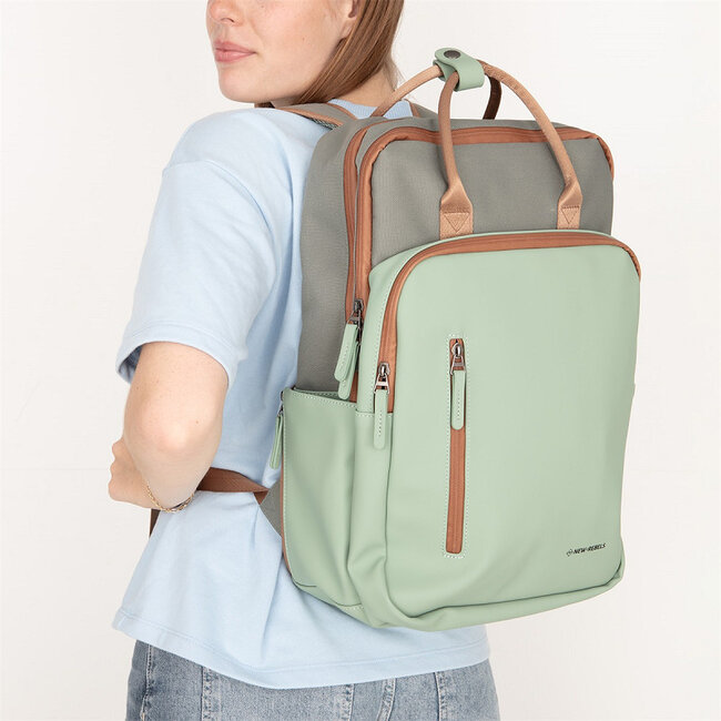 New Rebels 'Ferron' Milwaukee handel backpack - Salie Groen