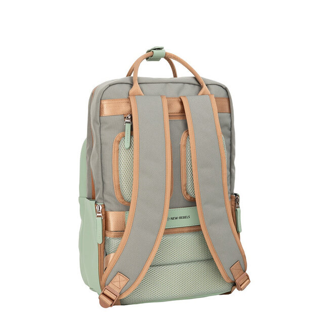 New Rebels 'Ferron' Milwaukee handel backpack - Salie Groen