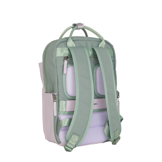 New Rebels 'Ferron' Miami handel backpack - Lila