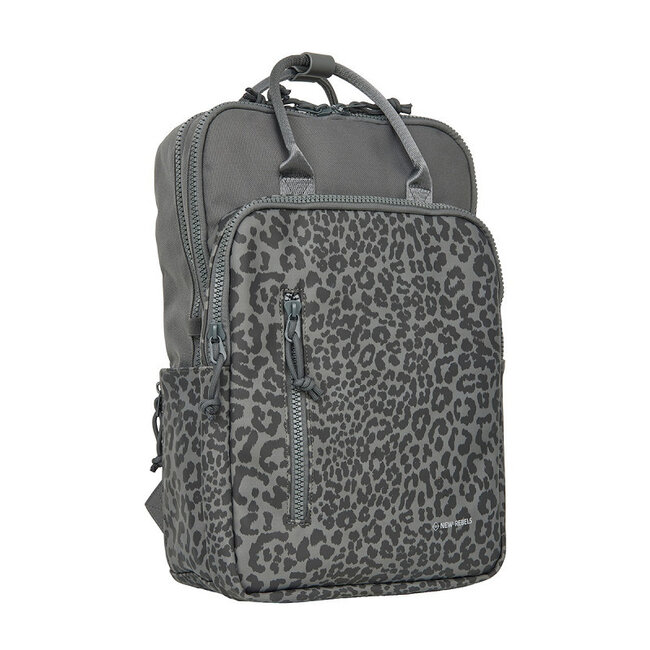 New Rebels 'Urban Leopard' Milwaukee handel backpack - Antraciet